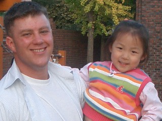 Joe and Song Yu at the Gumi Orphanage